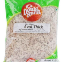 White Aval Thick / Poha | Double Horse | 400g