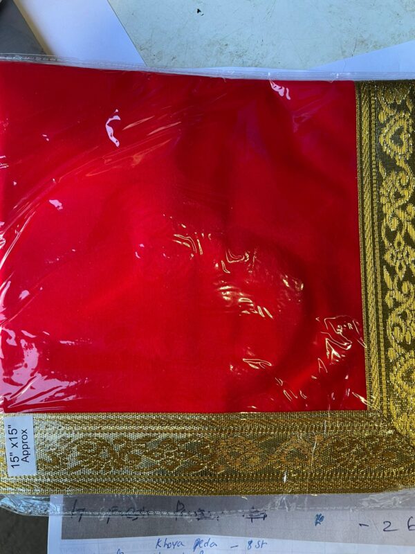 Red Velvet Mata Ki Chunri |15x15