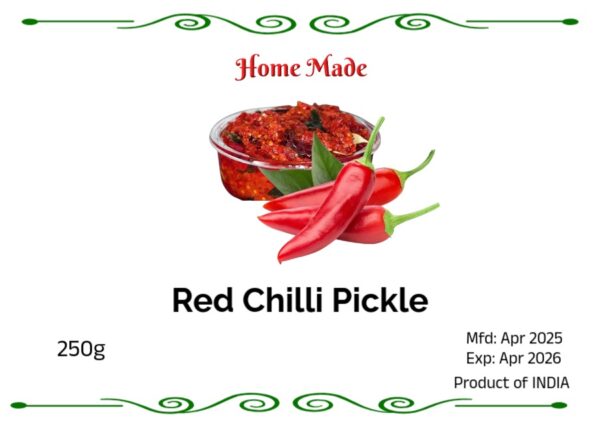 Red Chilli Pickle | HomeMade | 250g